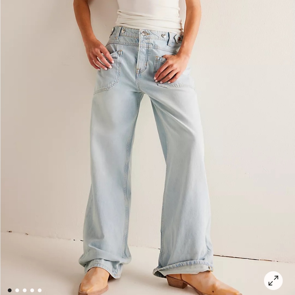 Free People We The Free Palmer Cuffed Jeans